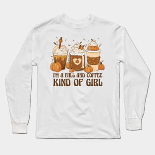 Autumn Coffee Brews and Fall Enthusiast Long Sleeve T-Shirt